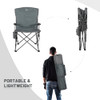 TIMBER RIDGE FOLDING CAMPING CHAIR, REMOVABLE SEAT PADDED, FC-330 - GRAY