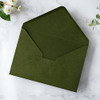 PONATIA 50 pcs. Pack A7 Envelopes 5.25 x 7.5'' Olive Green Envelopes New