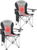 KINGCAMP HEATED W/LUMBAR SUPPORT OVERSIZED 2PACK KINGCAMP CHARCOAL GRAY