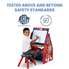 DELTA CHILDREN NICK JR. PAW PATROL DELUXE KIDS ART TABLE EASEL DESK - RED/BLUE