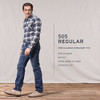 00505-2378 LEVI'S MEN'S 505 STANDARD FIT JEANS SIZE MEN 34X34 OCEAN BLUE New