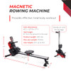 STAMINA MAGNETIC ROWER ROWER MACHINE WITH SMART WORKOUT APP - BLACK-RED
