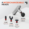 Sharper Image Powerboost Move Portable Percussion Massage Gun - WHITE