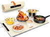 LAUDLIFE Food Warming Mat 24x16 Inches, Electric Warming Tray 7 Temps - Beige