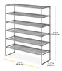 WHITMOR SPACEMAKER 6-TIER SHELVES 6262-4993-GM - GRAY New