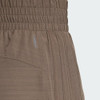 ADIDAS WOMEN'S PACER TRAINING 3-STRIPES WOVEN HIGH SHORTS SIZE L - SHADOW OLIVE New