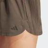 ADIDAS WOMEN'S PACER TRAINING 3-STRIPES WOVEN HIGH SHORTS SIZE L - SHADOW OLIVE New