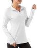 FKEEP WOMEN'S POLO SHIRTS LONG SLEEVE UPF 50+ - SIZE MEDIUM - WHITE New