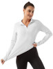 FKEEP WOMEN'S POLO SHIRTS LONG SLEEVE UPF 50+ - SIZE MEDIUM - WHITE New