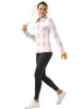 FKEEP Women Long Sleeve Golf Sport Top Athletic Activewear Pink Checked M New