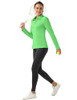 FKEEP LONG SLEEVE POLO SHIRT GOLF SPORT ATHLETIC - SIZE 2XL - NEON GREEN New