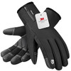 WINTER GLOVES MEN/WOMEN MADE 3M PREMIUM INSULATION 610-GLAMOUR SIZE M BLACK