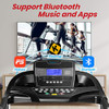 SERENELIFE SMART FOLDABLE DIGITAL HOME GYM TREADMILL - BLACK