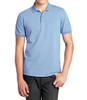 GALAXY BY HARVIC MENS POLO PIQUE SHIRT SIZE LARGE - LIGHT BLUE New