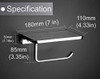 LINKAA Toilet Paper Holder with Shelf Polished Chrome Bathroom Accessories