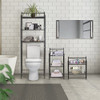 SORBUS BATHROOM STORAGE SHELF OVER TOILET - BLACK