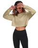 FKEEP CROPPED SWEATSHIRTS FOR WOMEN LONG SLEEVES CREWNECK PULLOVER SIZE MEDIUM New