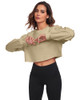 FKEEP CROPPED SWEATSHIRTS FOR WOMEN LONG SLEEVES CREWNECK PULLOVER SIZE MEDIUM New