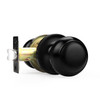 Probrico Black Ball Door Knob Passage Function Hallway Closet Storeroom 1 Pack