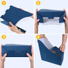 LE PAPILLION 6 PACK MAGAZINE FILE HOLDERS CARDBOARD MAGAZINE HOLDER - BLUE