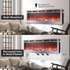 TURBRO 60 IN SMART WI-FI INFRARED ELECTRIC FIREPLACE - SILVER TURBRO 60 IN SMART WI-FI INFRARED ELECTRIC FIREPLACE - SILVER