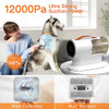 AIRROBO DOG GROOMING VACUUM, DOG GROOMING KIT, 12000PA STRONG, PG100 - WHITE