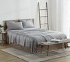 KATHY IRELAND 100% RAYON FROM BAMBOO COOLING SHEET SET (4-PIECE) QUEEN - GRAY New