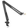 FIFINE Suspension Boom Scissor Mic Stand with Heavy Duty Clamp CS1 - BLACK