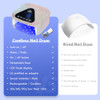OKASIUV UV LED NAIL LAMP | UV GLOVES | MAGNETIC METAL MIRROR BASE - DIAMOND-01