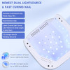 OKASIUV UV LED NAIL LAMP | UV GLOVES | MAGNETIC METAL MIRROR BASE - DIAMOND-01