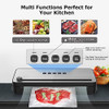 BONSENKITCHEN VACUUM SEALER WITH BUILT-IN CUTTER & ROLL BAG STORAGE - BLACK BONSENKITCHEN VACUUM SEALER WITH BUILT-IN CUTTER & ROLL BAG STORAGE - BLACK