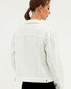 ARGSTAR DENIM JACKET FOR WOMEN BUTTON UP LONG SLEEVE WITH POCKETS WHITE S New ARGSTAR DENIM JACKET FOR WOMEN BUTTON UP LONG SLEEVE WITH POCKETS WHITE S New