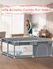 ZIKOPOMI BABY PLAYPEN BABY PLAY PEN FOR BABIES AND TODDLERS 50×50 INCH - GRAY
