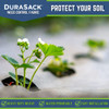 DURASACK LANDSCAPE FABRIC HEAVY DUTY UV-STABILIZED WOVEN 130 SQ FT - BLACK New
