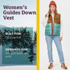 MARMOT WOMEN'S GUIDES DOWN VEST SIZE LARGE HAZEL/BLUE AGAVE New