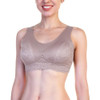Angelina Women's Wire-free Microfiber Laser Cut Bra & Hiphugger Panties Set New