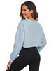 FKEEP CROPPED SWEATSHIRTS FOR WOMEN LONG SLEEVES CREWNECK PULLOVER CROP TOPS New