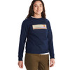 MARMOT WOMEN'S MONTANE CREW SCREEN PRINTED SWEATSHIRT M14188 ARCTIC NAVY SIZE L New MARMOT WOMEN'S MONTANE CREW SCREEN PRINTED SWEATSHIRT M14188 ARCTIC NAVY SIZE L New