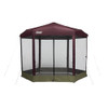 COLEMAN BACK HOME SCREENED CANOPY INSTANT SETUP OUTDOOR GAZEBO KS67219 - BLACK
