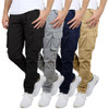 MCGP-3800KK BLU ROCK MEN'S FLEX-STRETCH COTTON CARGO PANTS KHAKI SIZE 44 New