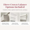 ARLO BLINDS Faux Wood Blinds with Crown Valance - 32.25 x 60" - White New