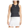 ADIDAS WOMEN'S TENNIS MID-LENGTH Y-TANK TOP - SIZE: WOMEN L - BLACK New