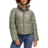 LEVI'S WOMENS LEVI'S WOMEN'S VEGAN LEATHER QUILTED SHORTY PUFFER - Sage - XL New