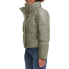 LEVI'S WOMENS LEVI'S WOMEN'S VEGAN LEATHER QUILTED SHORTY PUFFER - Sage - XL New