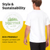 Marmot Men's Logo T-Shirt Graphic Cotton Tee Large Culebra Peak White 080 New