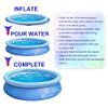 JBOX POOL BACKYARD EASY SET OUTDOOR INFLATABLE ROUND 10FT X 30IN - BLUE