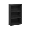 FURINNO JAYA ENHANCED HOME BOOKCASE 3-TIER ADJUSTABLE BOOKSHELF - BLACKWOOD