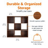 AMAZON BASICS STORAGE CUBE SHELF ORGANIZER, 9 CUBES, PB-0559ES - ESPRESSO
