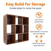 AMAZON BASICS STORAGE CUBE SHELF ORGANIZER, 9 CUBES, PB-0559ES - ESPRESSO