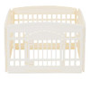 AMAZON BASICS ROUND DOG Playpen Pet Exercise Pen with Door 24" 6 PANEL - BEIGE